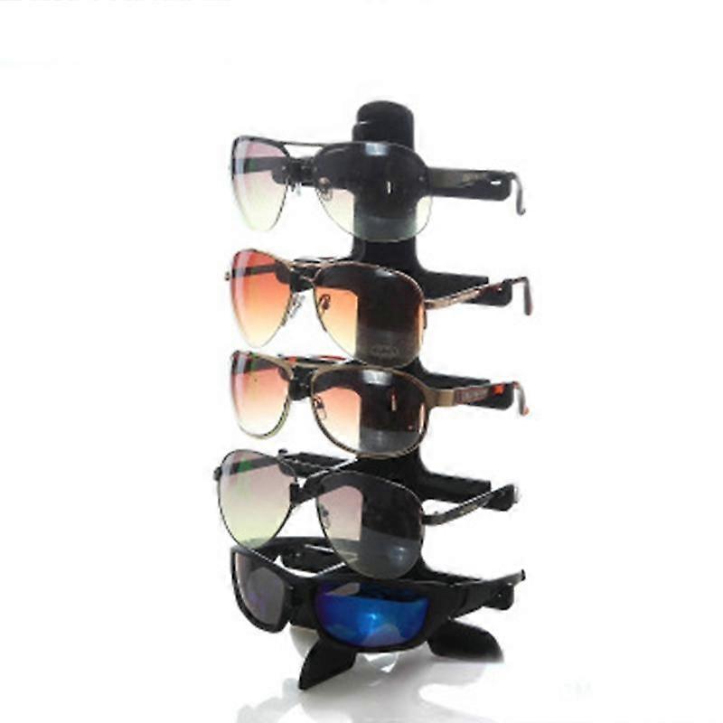 Présentoir à lunettes de soleil avec montures en plastique transparent coloré (5 paires)