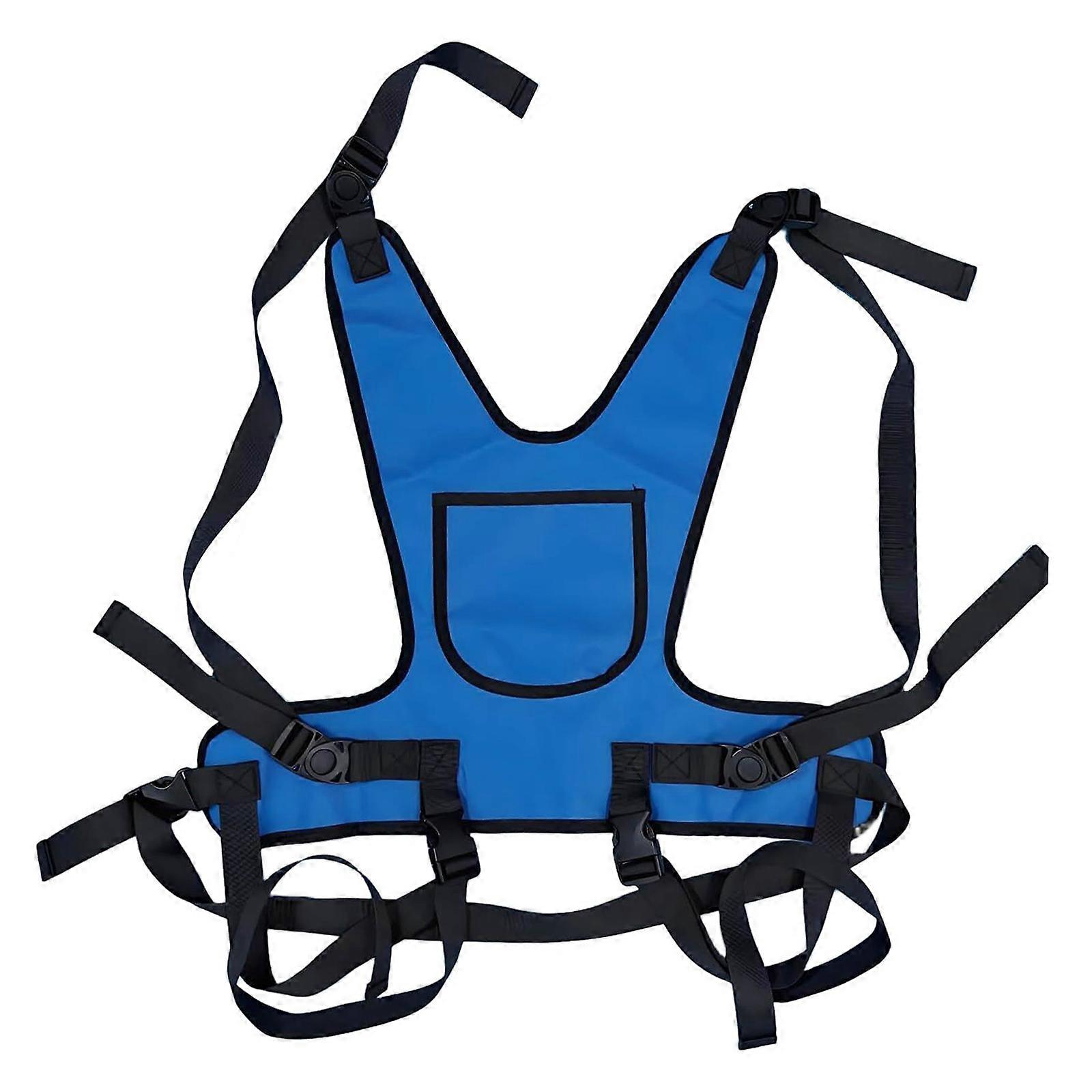 Wheelchair Safety Restraint System Straps Safety Gear With Ventilated Back Support Easy Installation For Home Hospital Use Multicolor