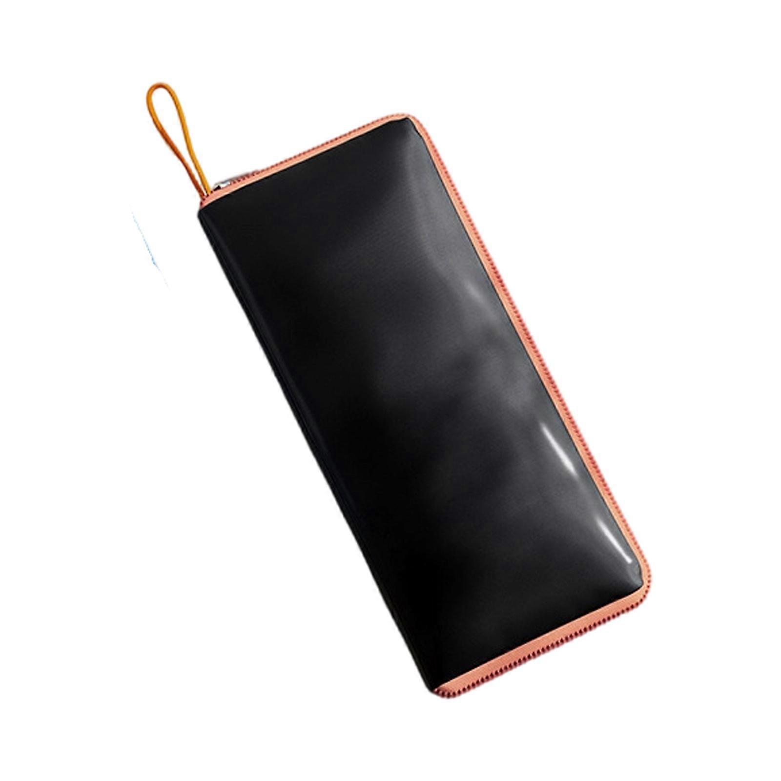 Microfiber Lined Foldable Umbrella Drying Bag  with Hanging Buckle Multipurpose Storage Container For Wet Gear  Orange