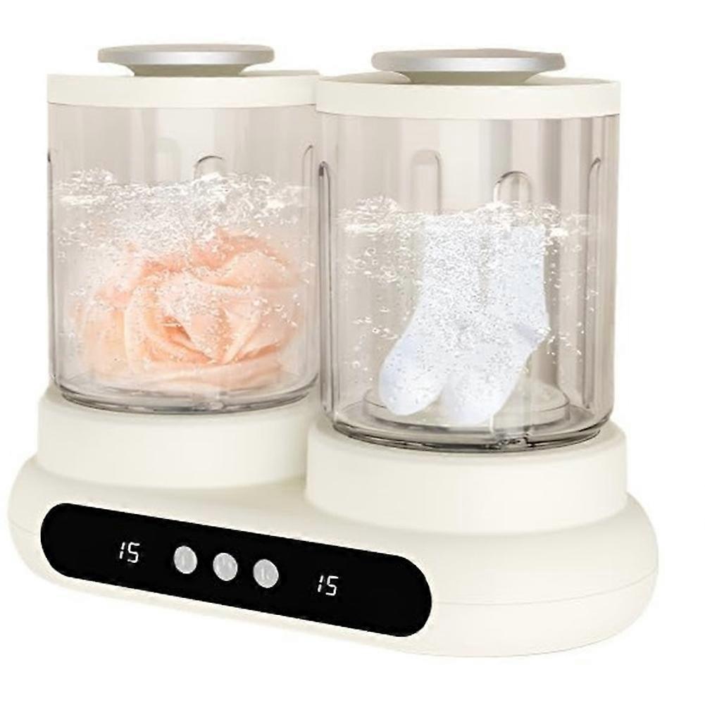 Portable Mini Washing Machine with Detachable Dual-Tub Design, Enabling Separate Washing for Baby Clothes, Suitable EU