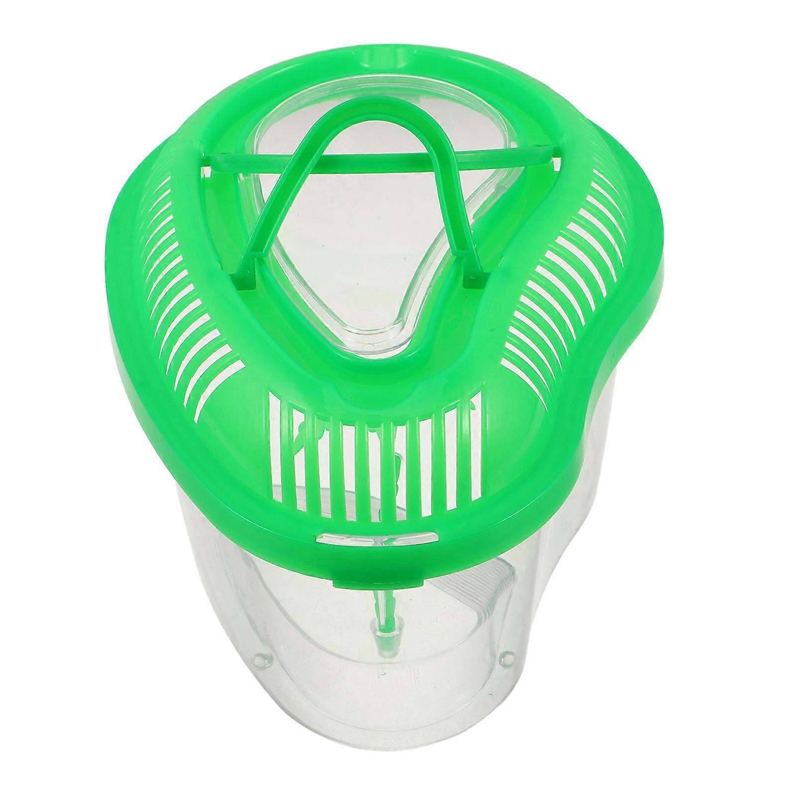 Reptile Terrariums Carrier Cage Snake Breeding Box Hatching Container For Reptiles Green Plastic Portable Design 1Pcs