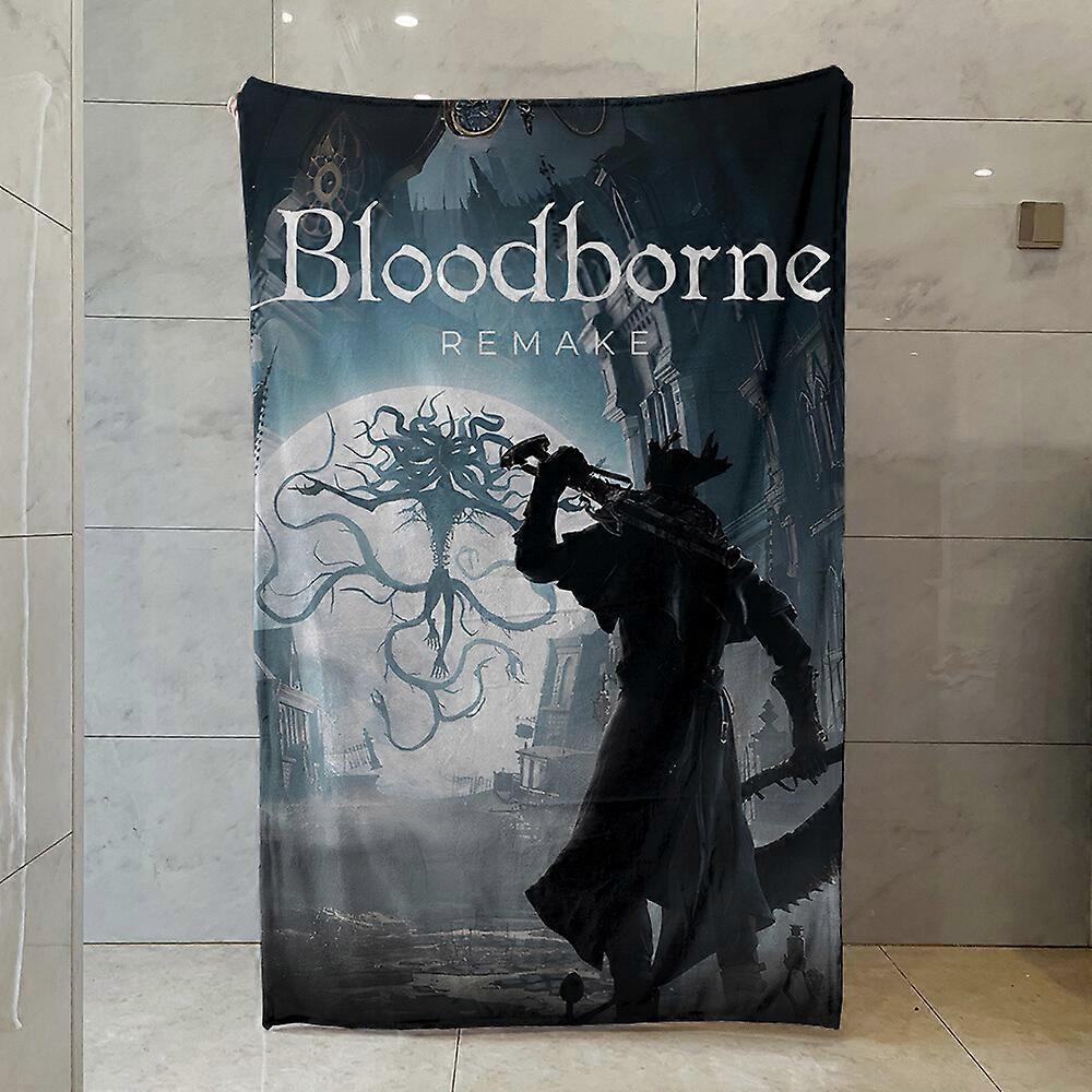 Game Bloodborne Fleece Blanket Soft Napping Blanket Sofa Blanket Warm Quilt