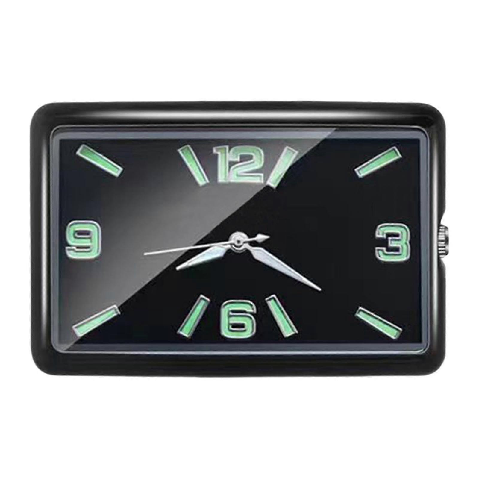 f Luminous Analog Mini Quartz Car Clock for Trucks Horizontal Size