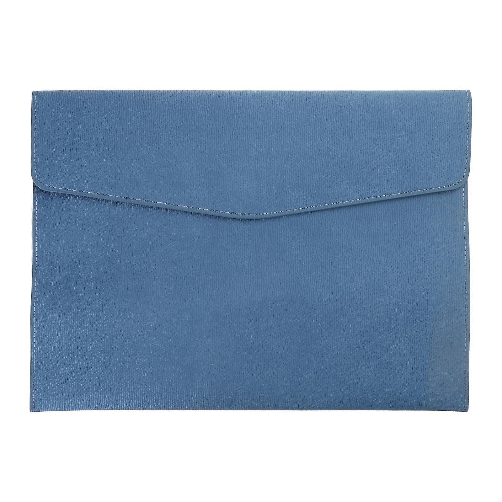 Waterproof Leather A4 Business Briefcase File Folder Document Paper Organizer  Brown