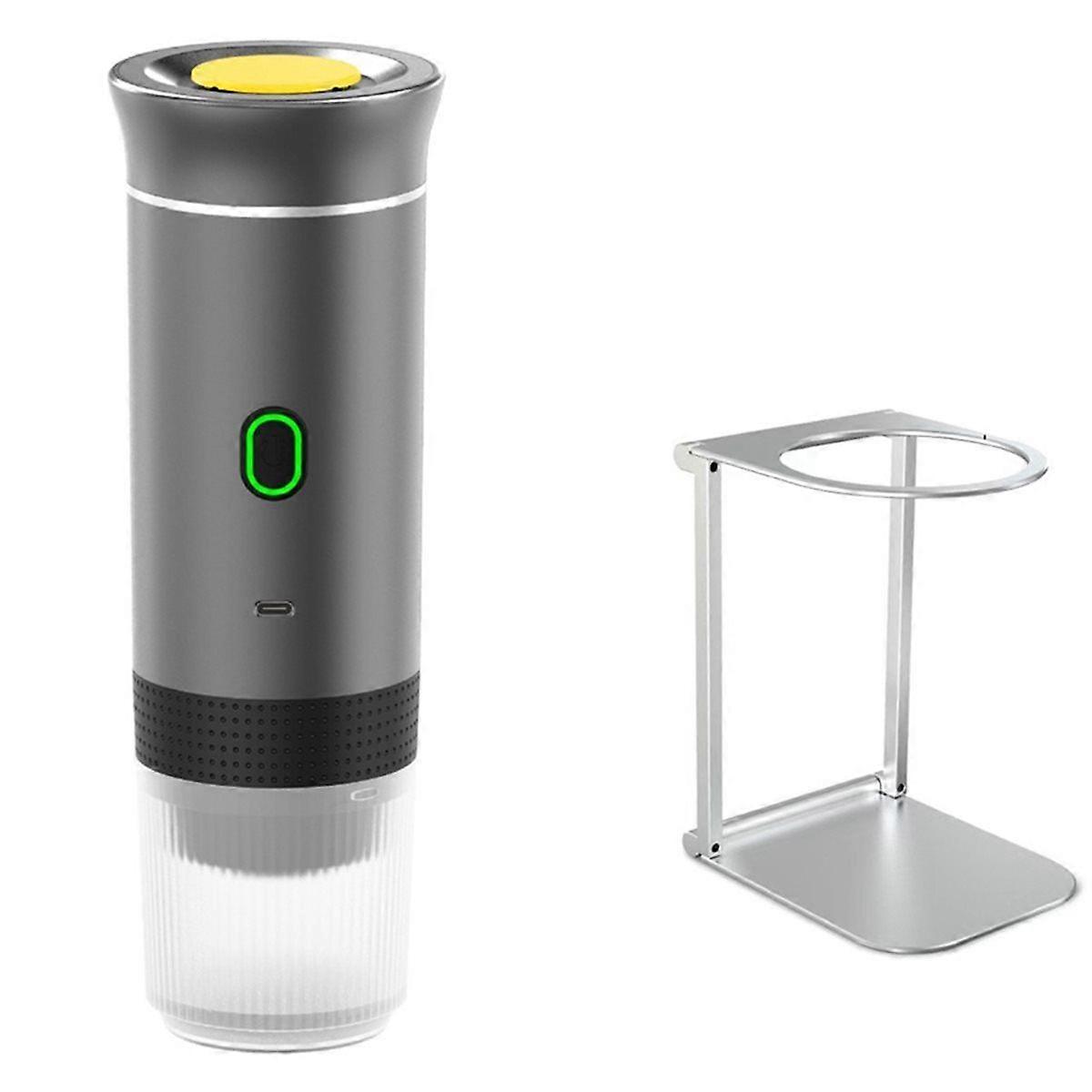 Portable Espresso Maker with Stand 2-in-1, Self-Heating Coffee Machine, USB-C Travel Coffee Maker f