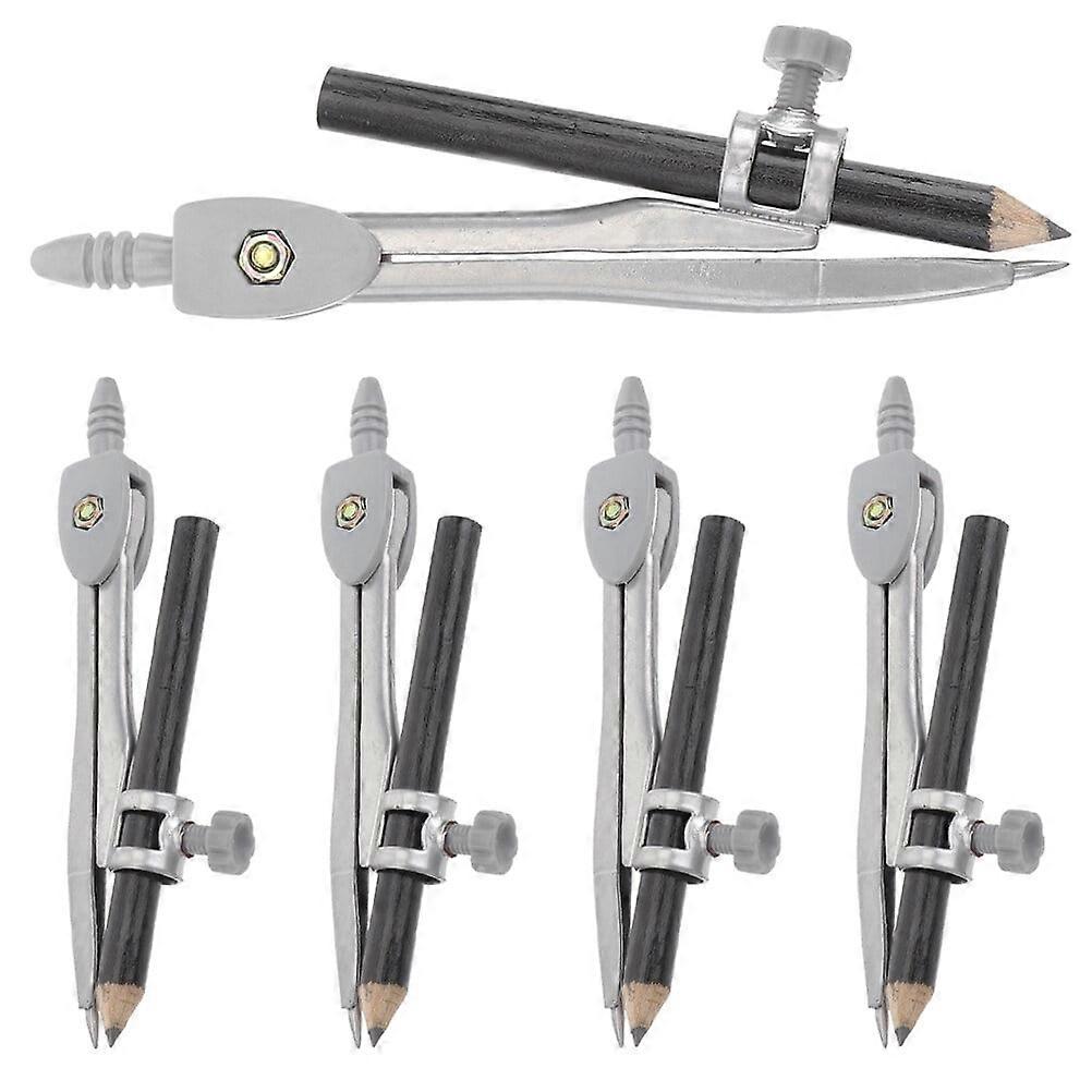 5 Pcs Drawing Compasses Protractor Drawing Compass for Art Kids Compass Drafting Compass Reusable Compass Student