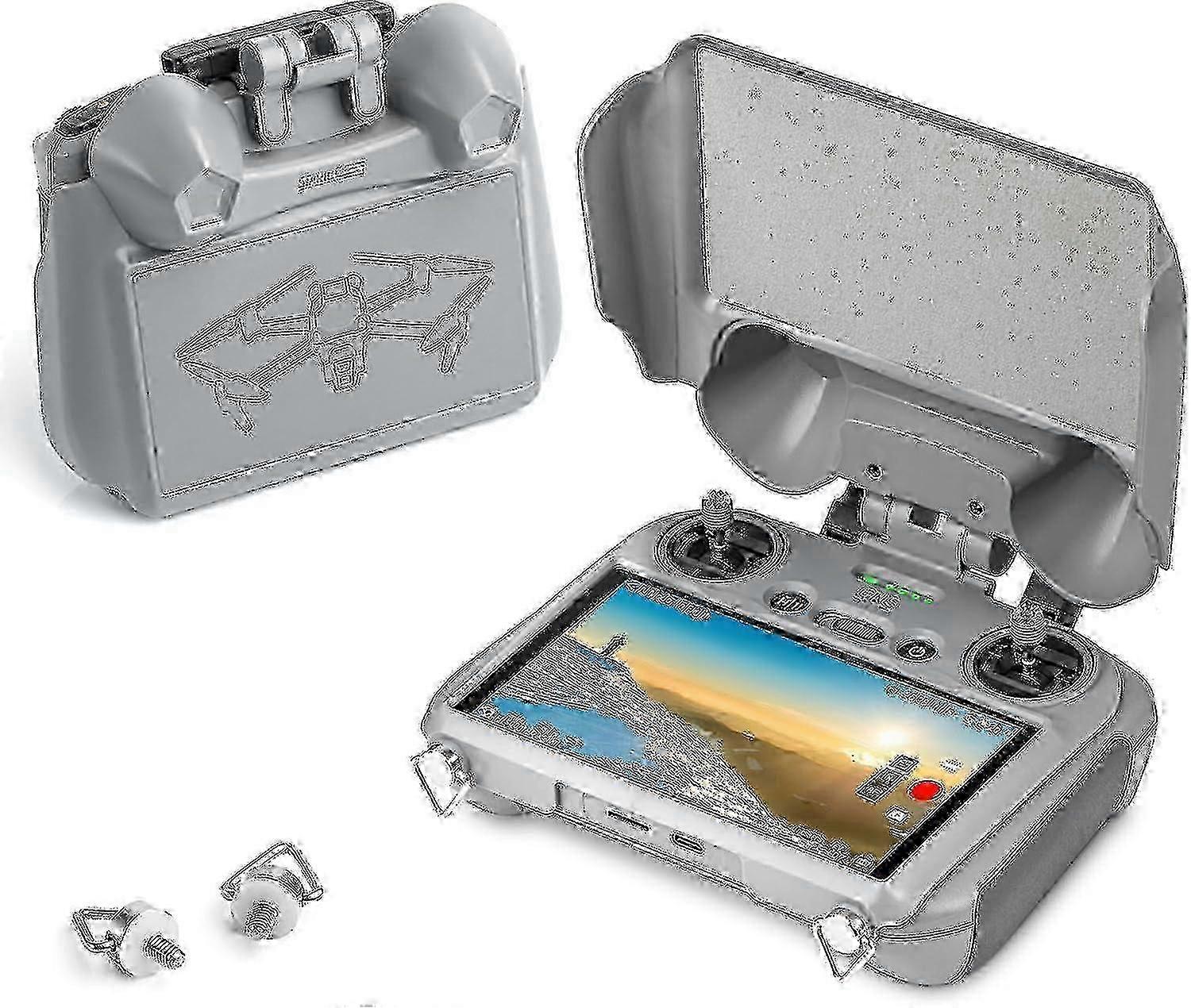 Rc 2 Sun Hood Screen Protector For Dji Mini 4 Pro/air 3,3-in-1 Sunshade Screen Cover Joysticks Protector For Dji Rc 2 Remote Controlle