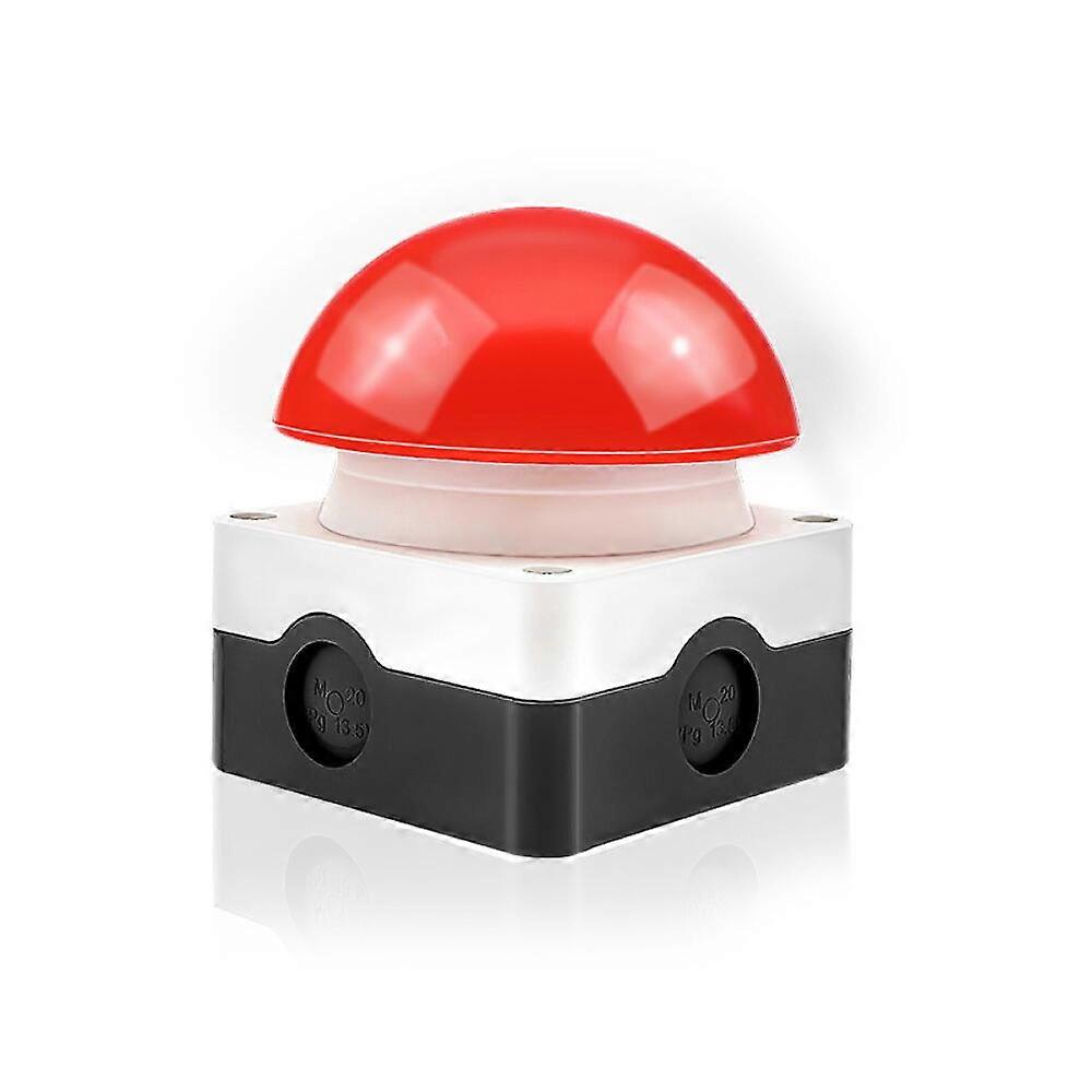 Emergency Stop Foot Switch 1NO+1NC Mushroom Button Waterproof Self-Reset Switch Manual Foot Switch