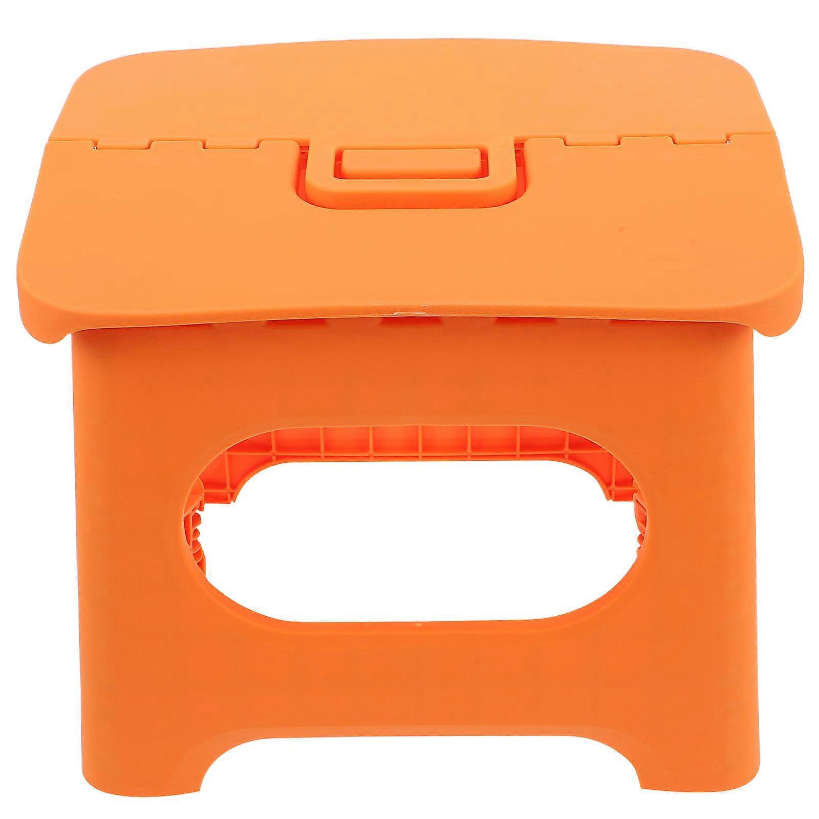 Outdoor Foldable Step Stool Compact Stool for Camping Yellow
