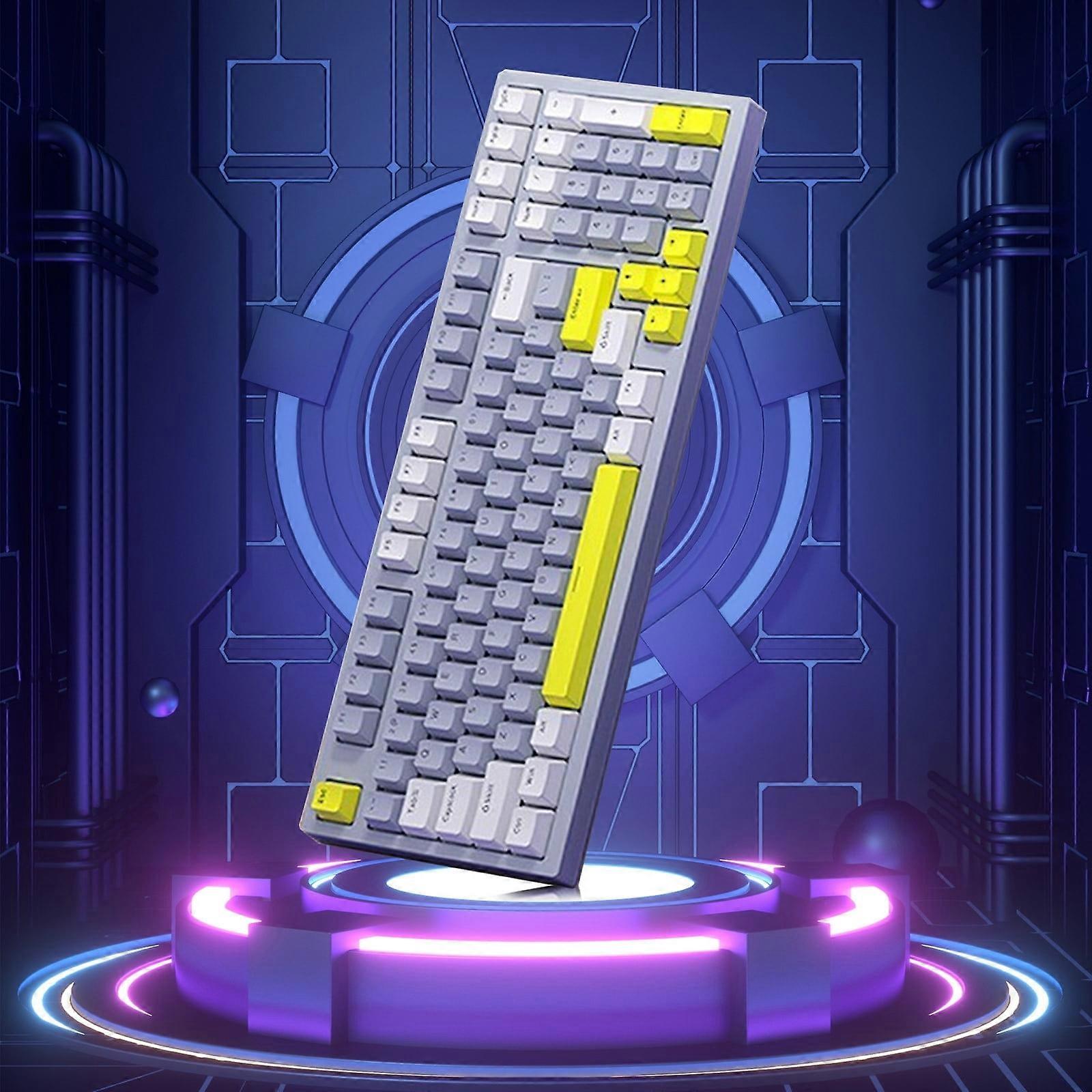 Txmfgh Green Axle Macro Gaming Keyboard - High Performance, RGB Lighting, Type-C, Dual System Switching