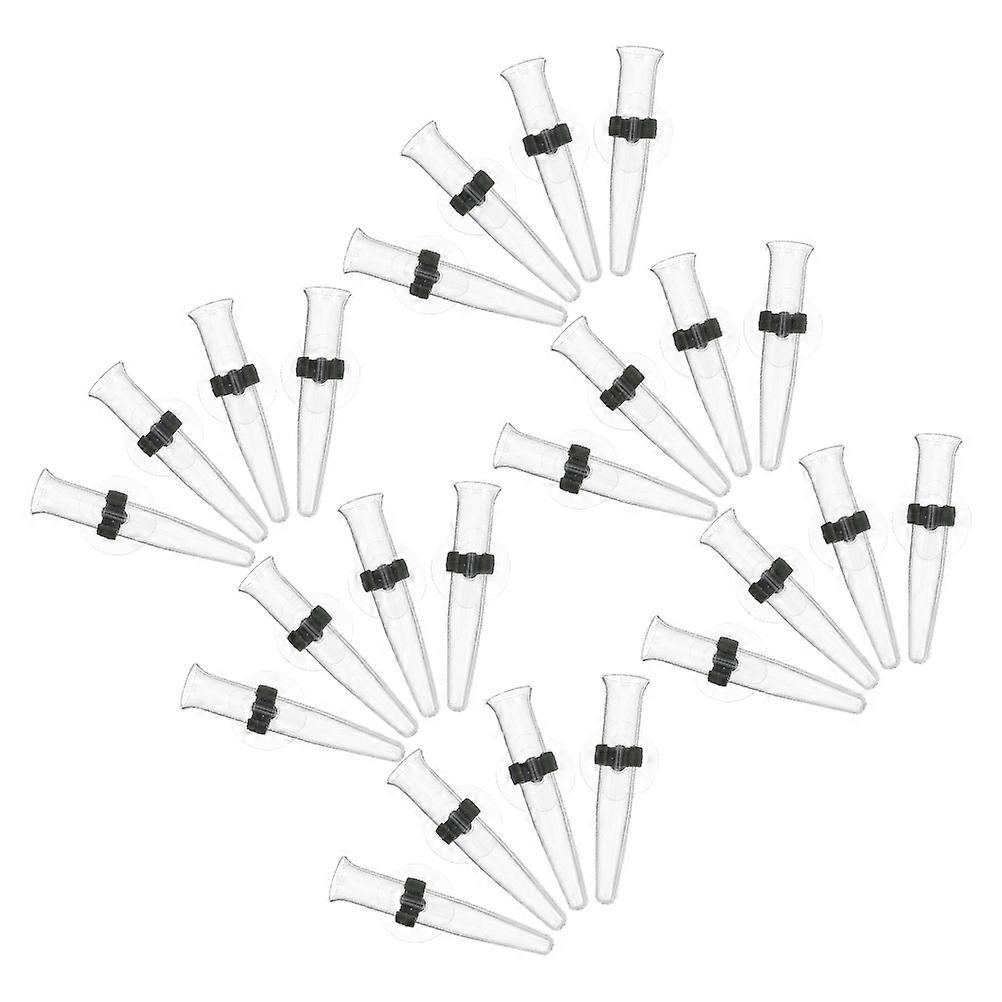 24Pcs Clear Floral Stem Holders For Florists Made From Plastic Designed For Hydration