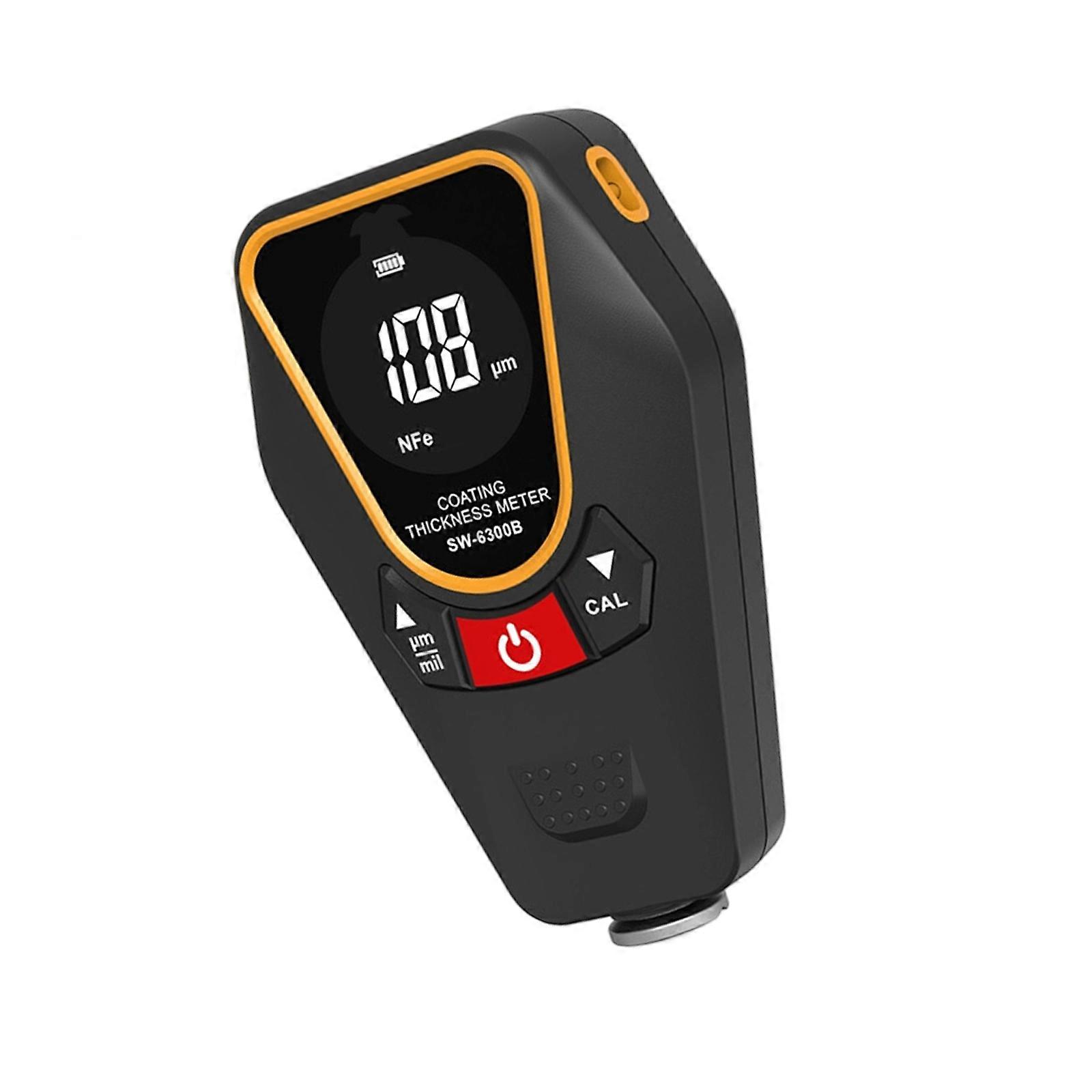 Digital Coating Thickness Gauge Meter for Automotive Paint with Double Metal Compatibility High Precisions and LCD Display Multicolor