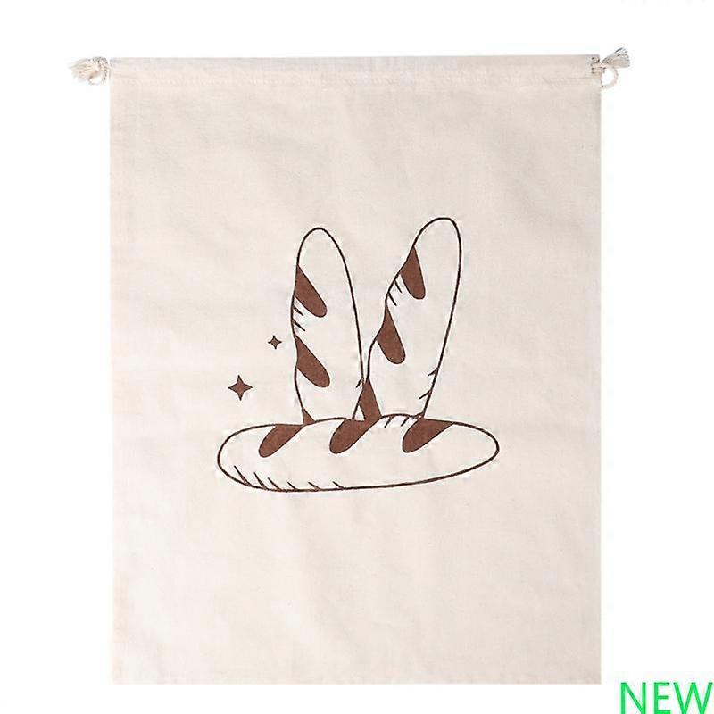 Bread Bag with Waterproof Lining Drawstring Closure Sourdough Storage Container Accessories Preservation Solution