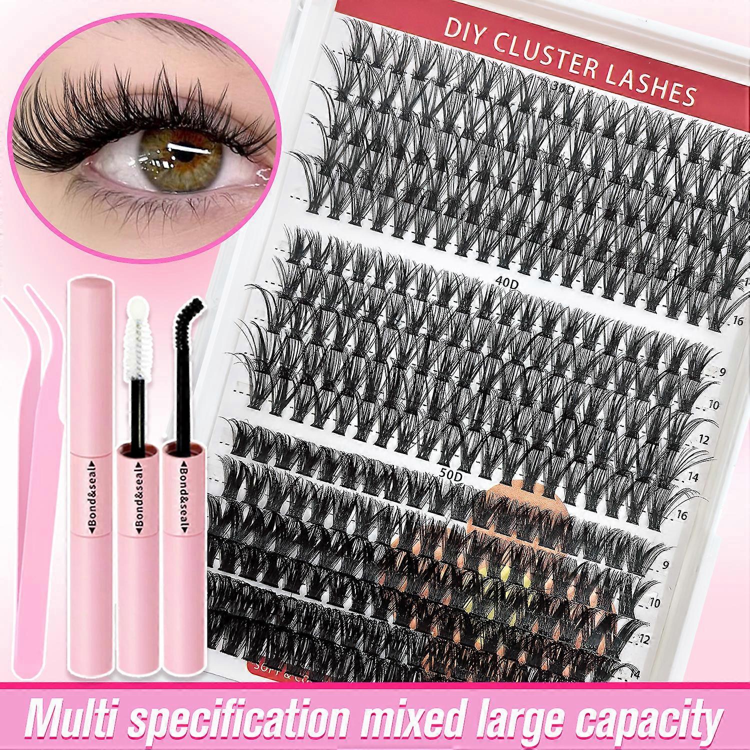 320/600/790 Cluster Lashes Kit – Daily & Party Essential with Mix-and-Match Lengths! Perfect for Effortless Glam Anytime
