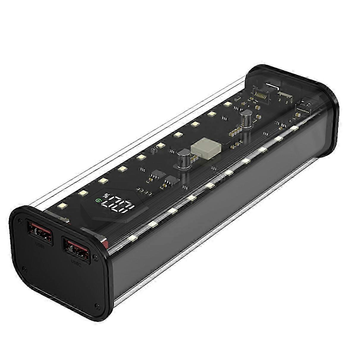 21700 DIY Power Bank Case LED Screen Battery Storage Shell B