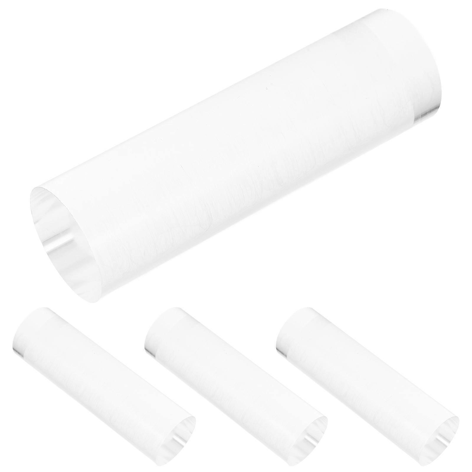 Acrylic Display Stands for Decor Transparent Solid Blocks Versatile Use 4pcs