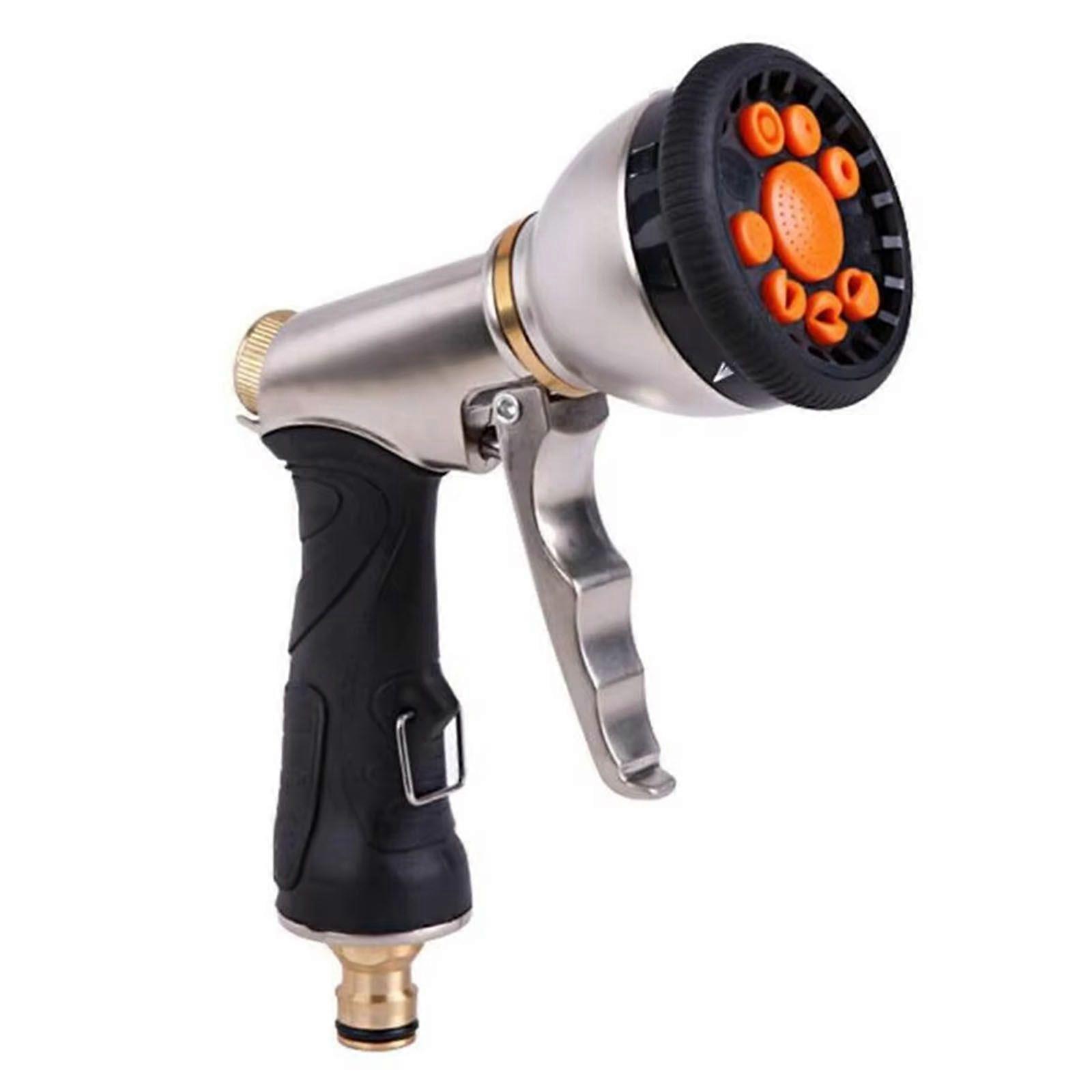 Electroplating Multifunctional High-pressure Water Gun 9 Function Front Trigger Car Wash Water Gun 