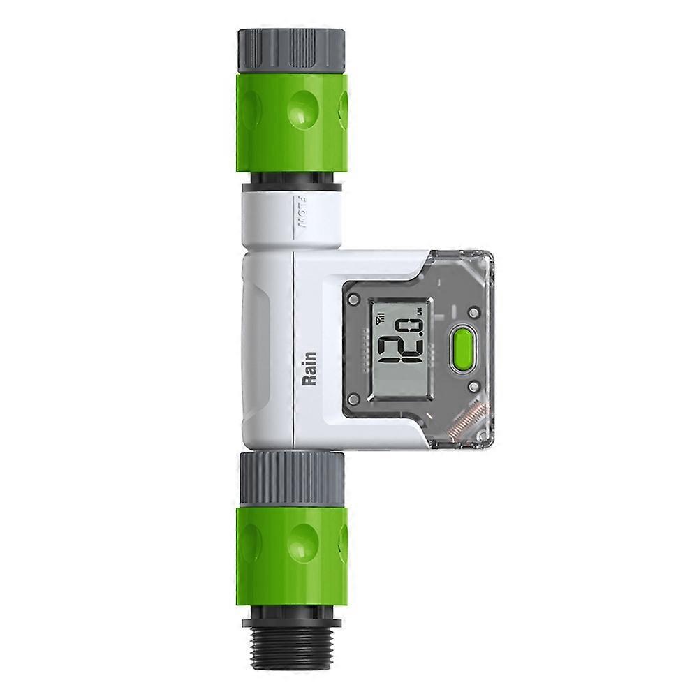 US NH Smart Wifi Water Flow Meter 3/4inch with Digital LCD Garden Faucet Hose Watering Irrigation System History Monitor