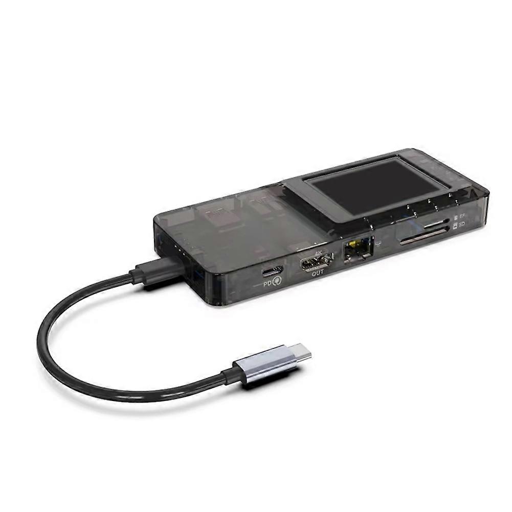 0108-D Typec L Stream Dec Visual Docking Station Network Port Docking Station Custom Button with Console