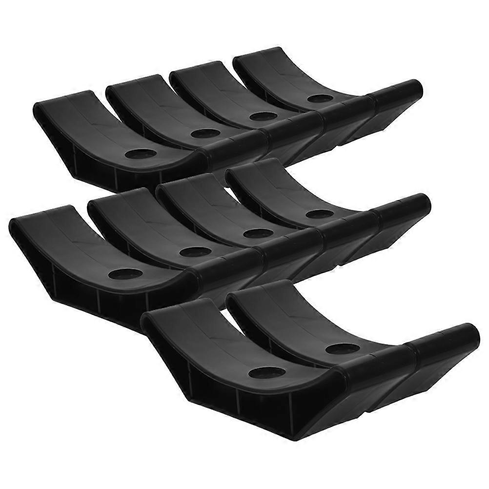 10Pcs Dumbbell Bracket Plastic Dumbbell Holder for Exercise Use Black
