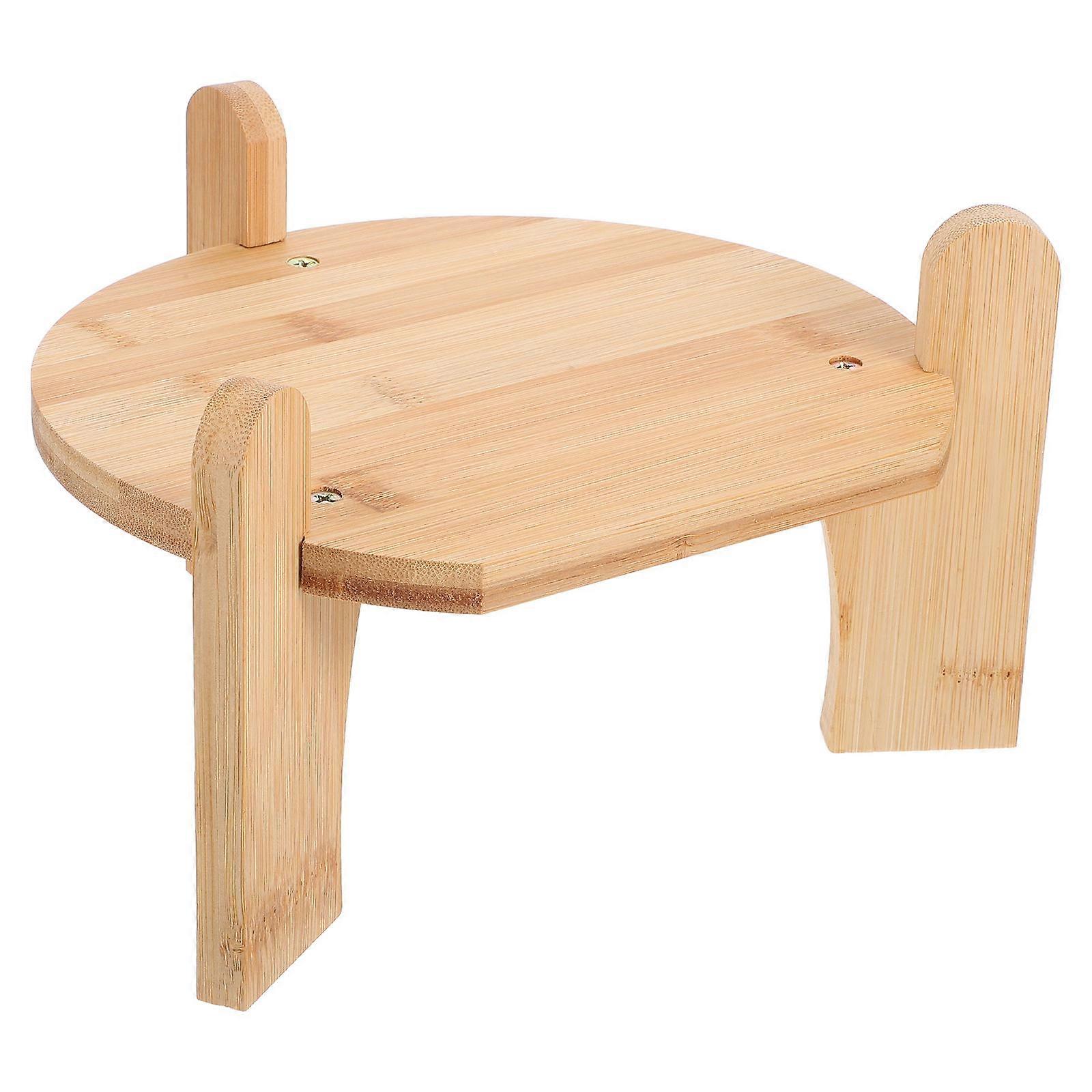 Bamboo Beverage Dispenser Stand for Secure Placement and Easy Setup