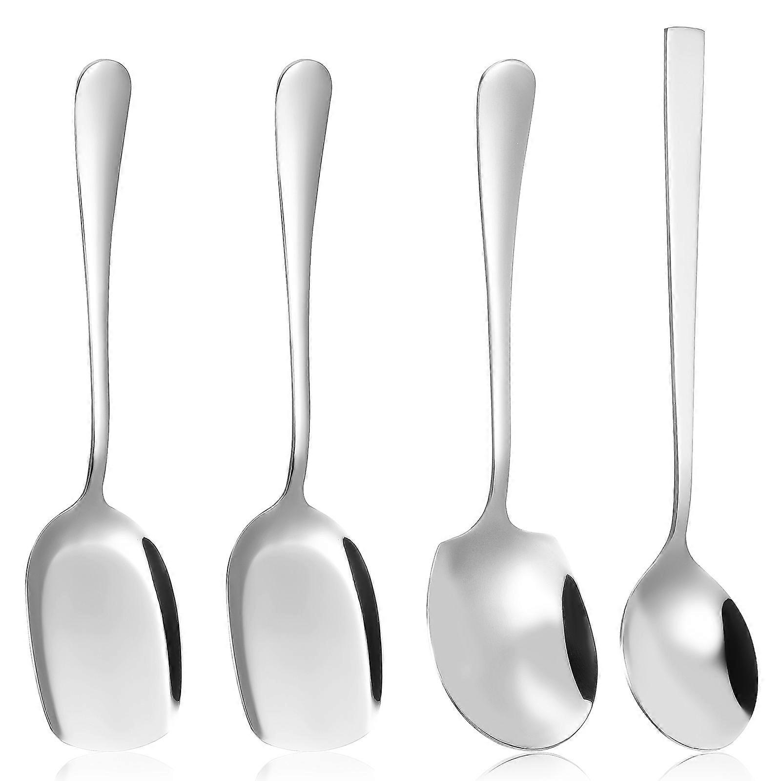 Serving Spoons Stainless Steel for Kitchen Use 1Set Large Serving Spoons