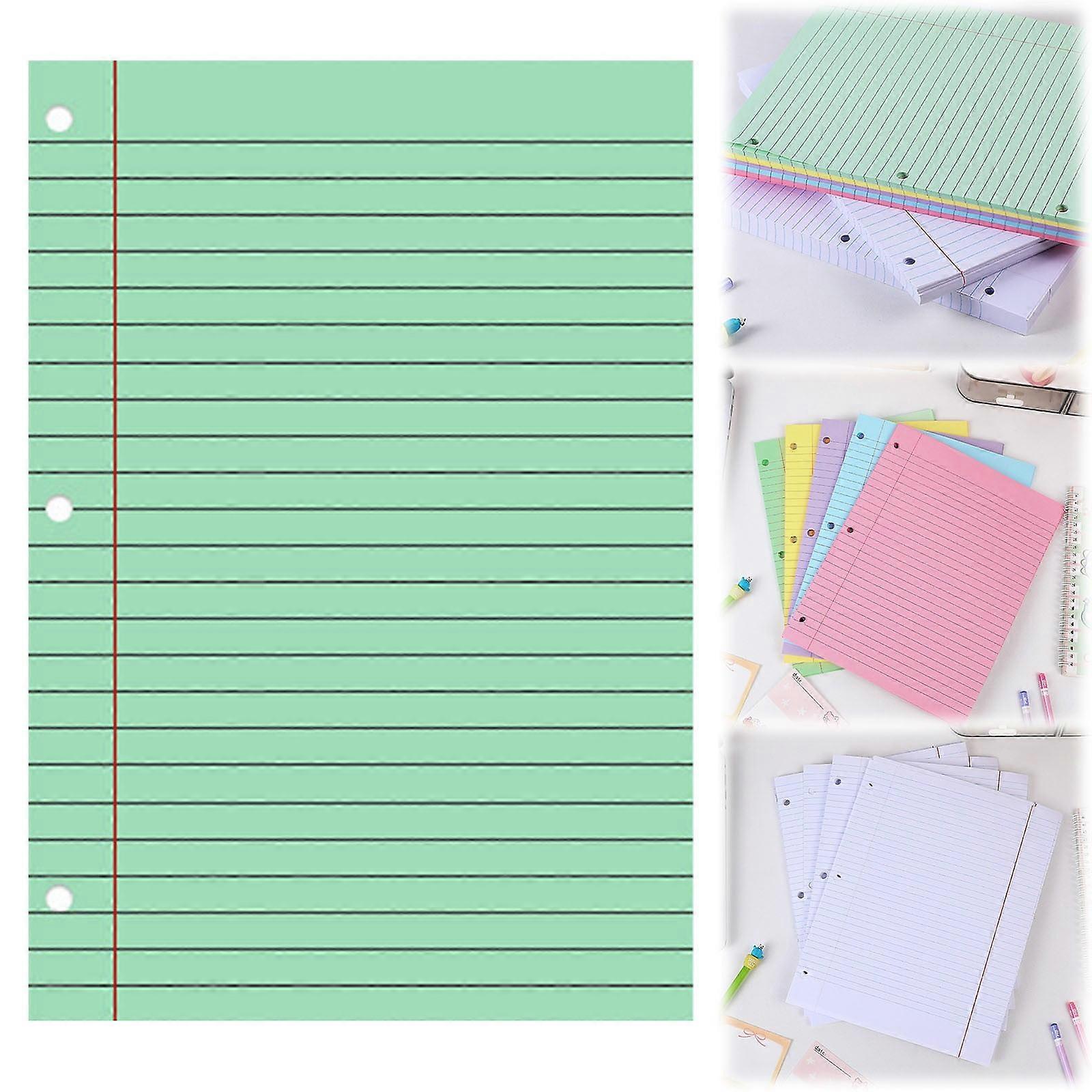 Notebook Refills, 200-Sheet Loose Paper - 3-Hole Punched for Binders & Office Use (8"X11"), Lined Filler Paper, by Goohae