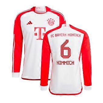 2023-2024 Bayern Munich Long Sleeve Home Shirt (Kimmich 6)