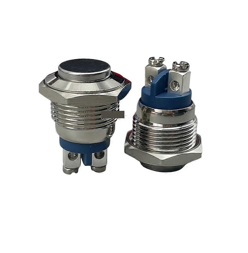 16mm  Head Momentary Metal Push Button Switch SelfReset Round Ignition Switch for Car