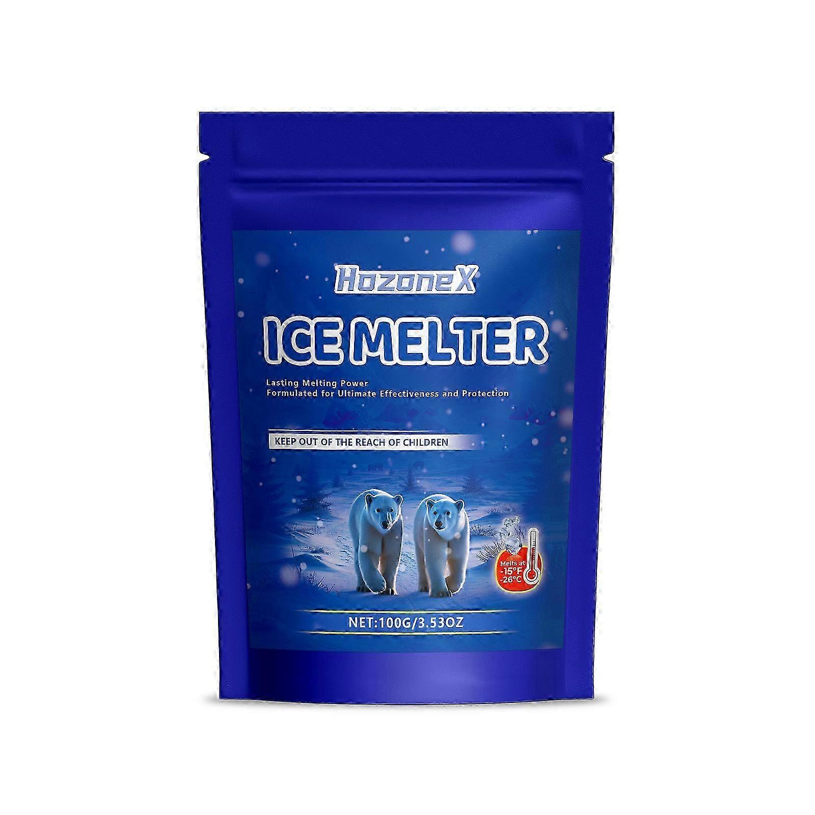 Fast Acting Snow & Ice Melter - No Residue, Easy to Use, 100g Winter Deicing Agent