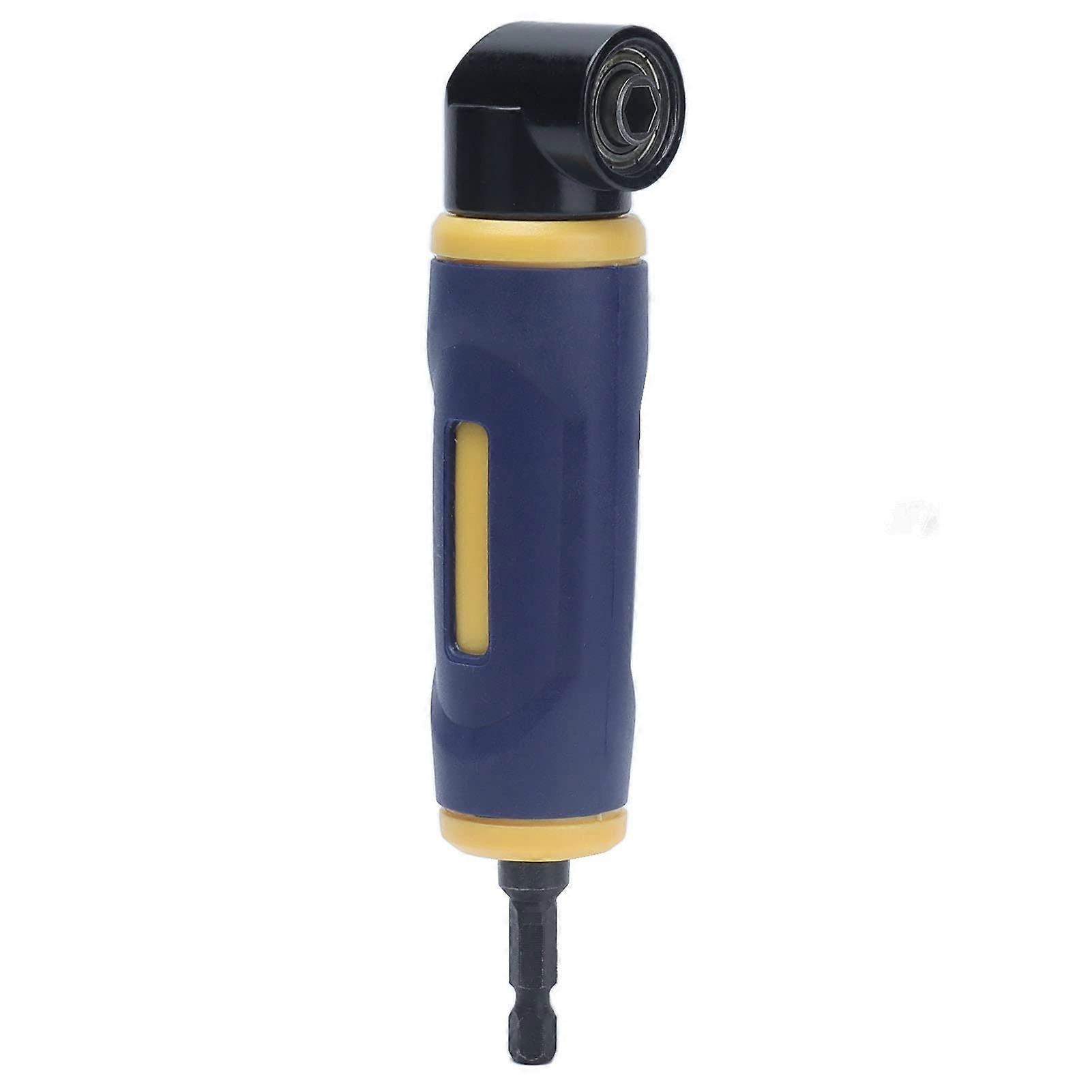 Right Angle Drill Adapter with Magnetic Bit Retention, 90° Design and Impact Driver Compatible Extension for Tight Spaces