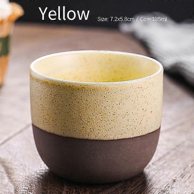 135ml Ceramic Japanese Coarse Pottery Tea Cup