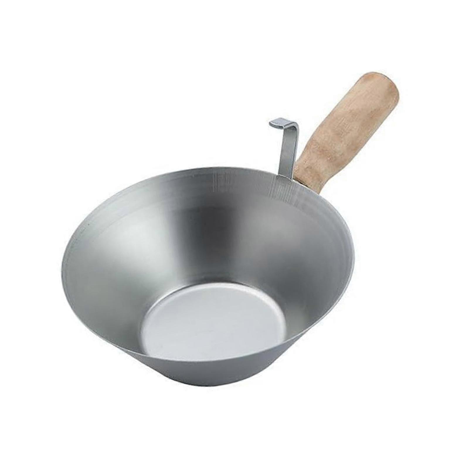 Cement Mortar Scoop Galvanized Iron with Wooden Handle and Bucket Hook for Plastering Work