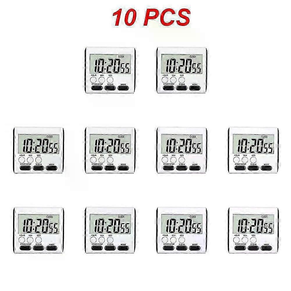 Digital Kitchen Timer Magnetic Digital Chronometer LCD Screen Digital Magnet Alarm Clock Cooking Count Up Countdown Stopwatch