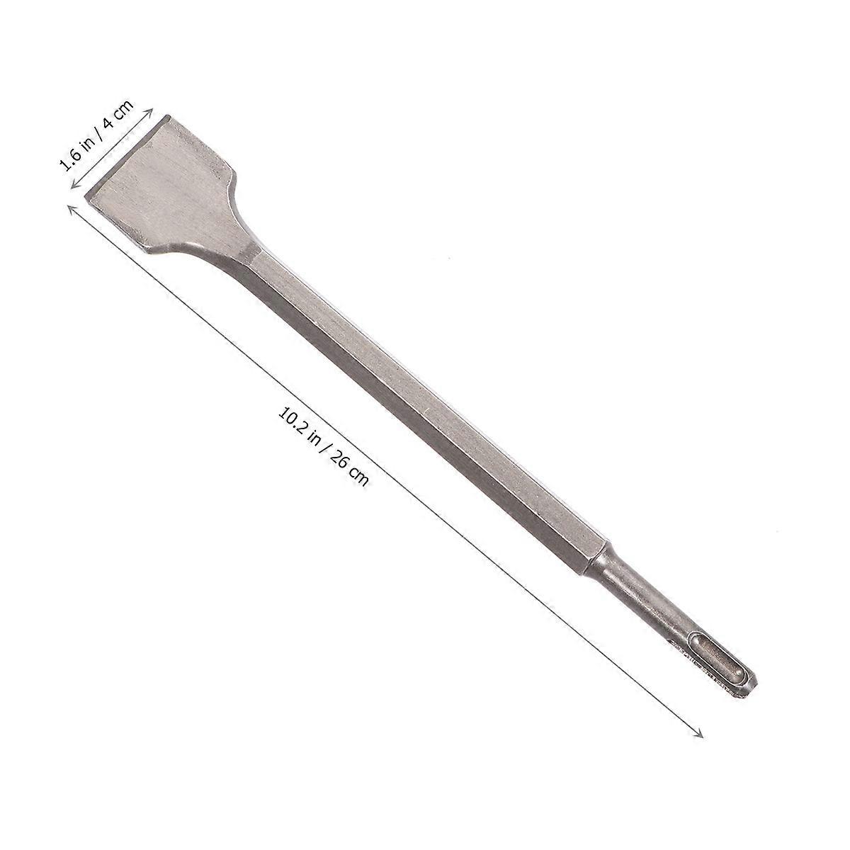 Electric Pick Impact Widened Flat for Electric Hammer 2Pcs Silver