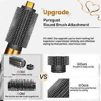 Round Volumizing Brush Attachment and Wave Curl Diffuser for Airwrap HS01 HS05 HS08 Curling Iron Attachment B