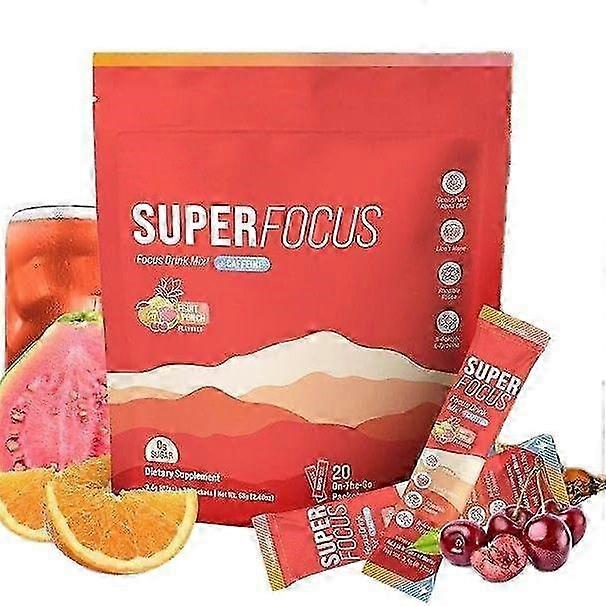 SuperFocus Drink Mix Pineapple Raspberry Powder Mix Supplement Drink