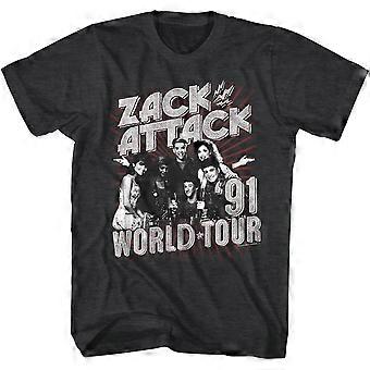 Saved by The Bell 80s Comedy Sitcom Zach Attack World Tour Adult T-Shirt Tee EW 0388