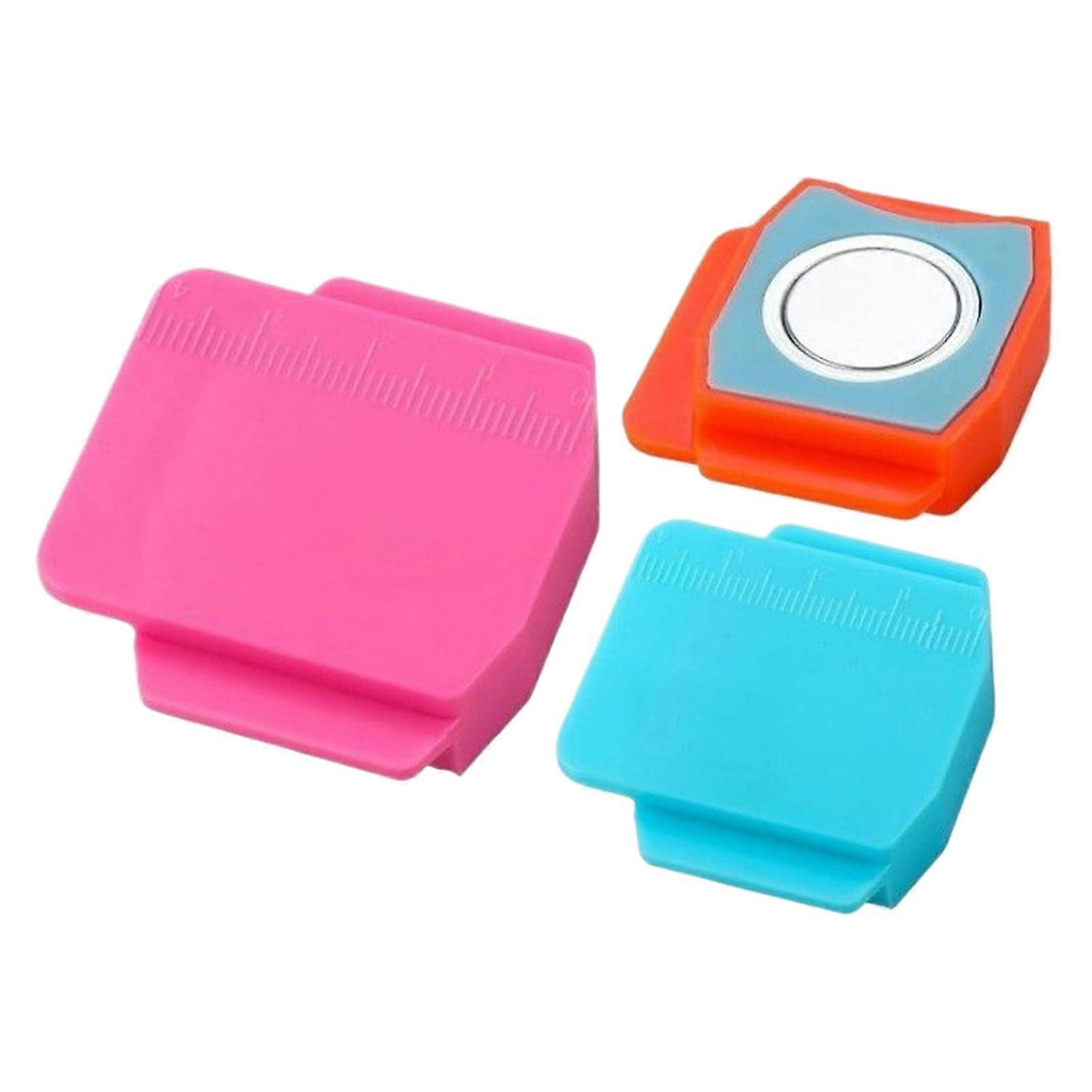 Magnetic Sewing Guide with Clear Scale Precision Ruler, 3pcs Fabric Alignment for Embroidery and Knitting