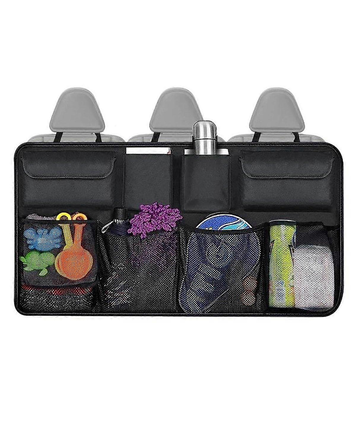 Car Trunk Organizer Oxford MultiUse Storage Net with Adjustable Backseat Bag and Elastic Mesh