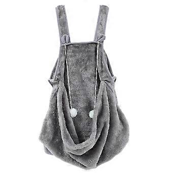 Cat Carrier Apron with Warm Cozy Fleece, Breathable Pet Holding Pouch for Small Cats and Dogs