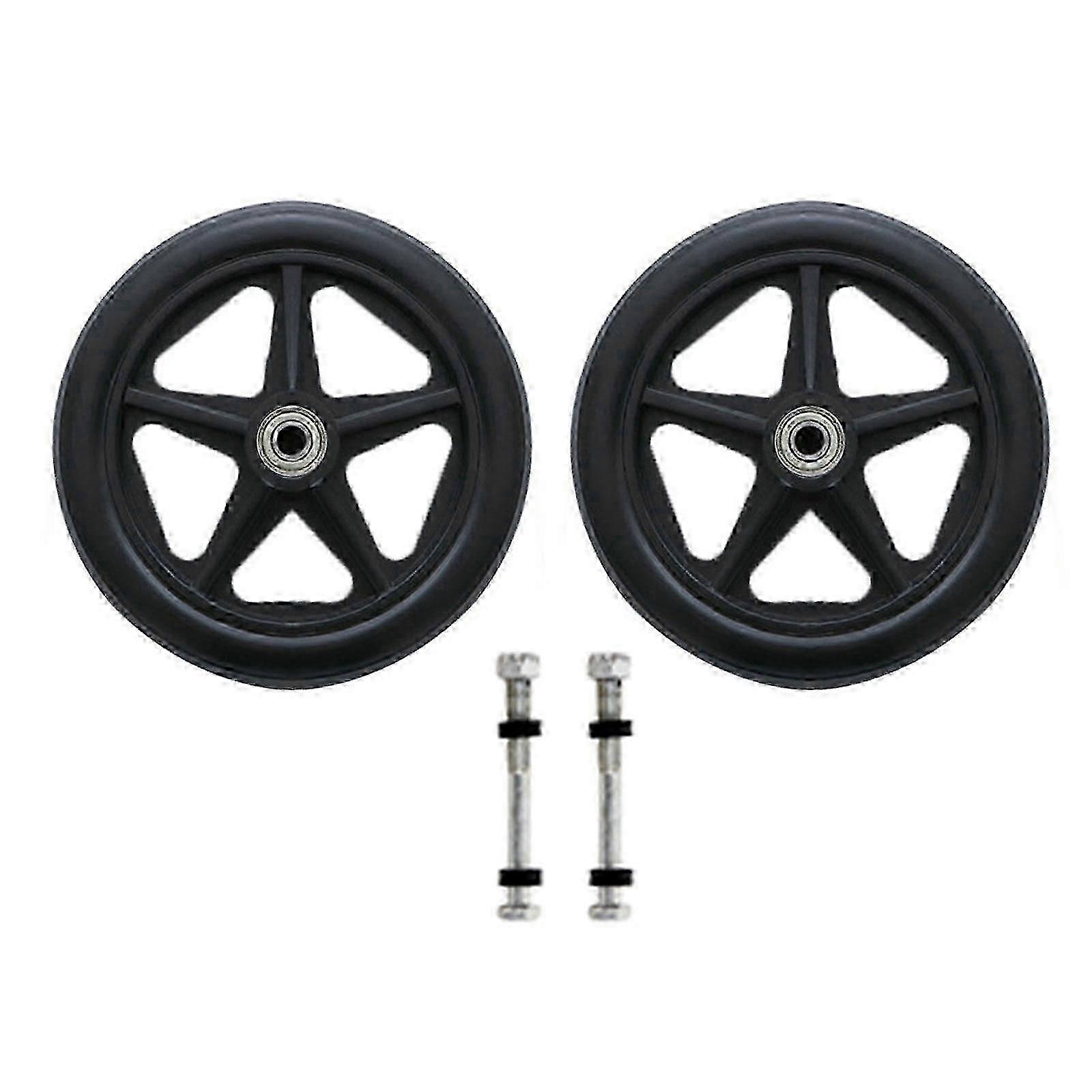 Universal front wheel for wheelchairs - 2pcs 6-8in solid tire caster