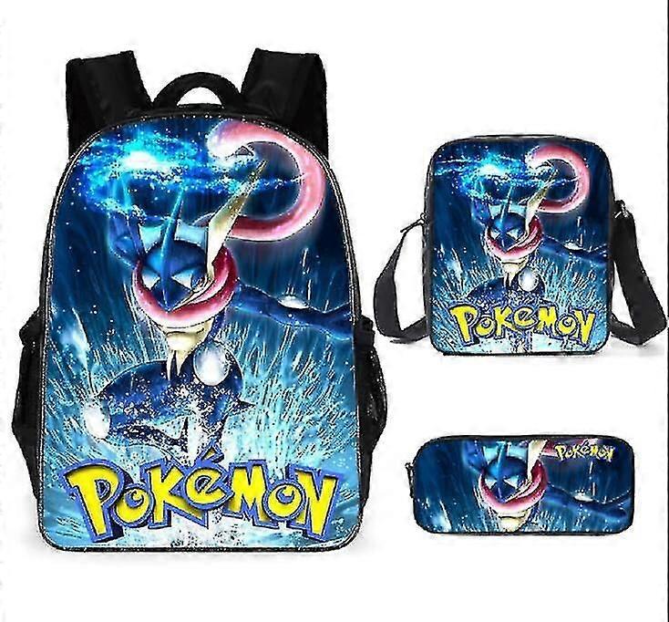 Pocket Pikachu 3-piece Set Schoolbag Backpack E
