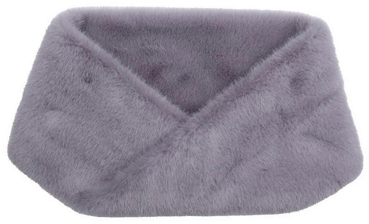 Zelly Faux Fur Twisted Loop - Grey