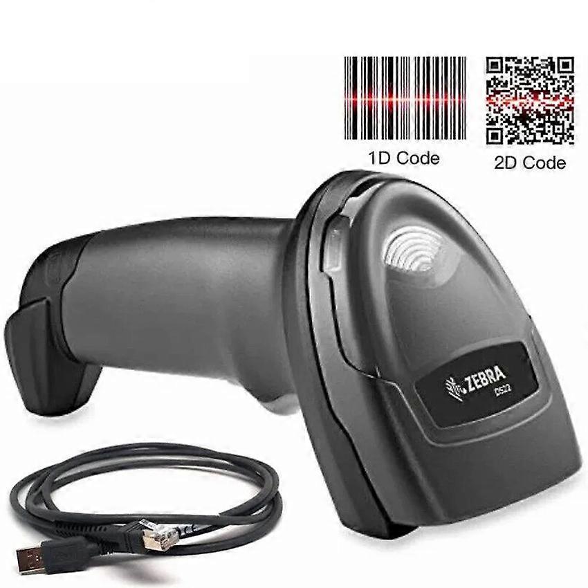 ZEBRA DS2208 1D/2D Barcode Scanner Handheld Wired Barcode Reader with Long USB Cable