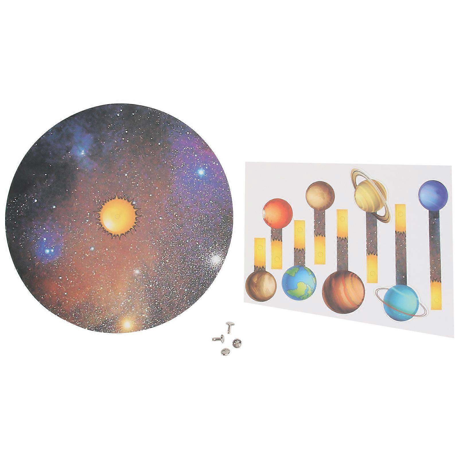 Handmade Material Bag Solar System Model for Decoration 2Sets DIY Crafts