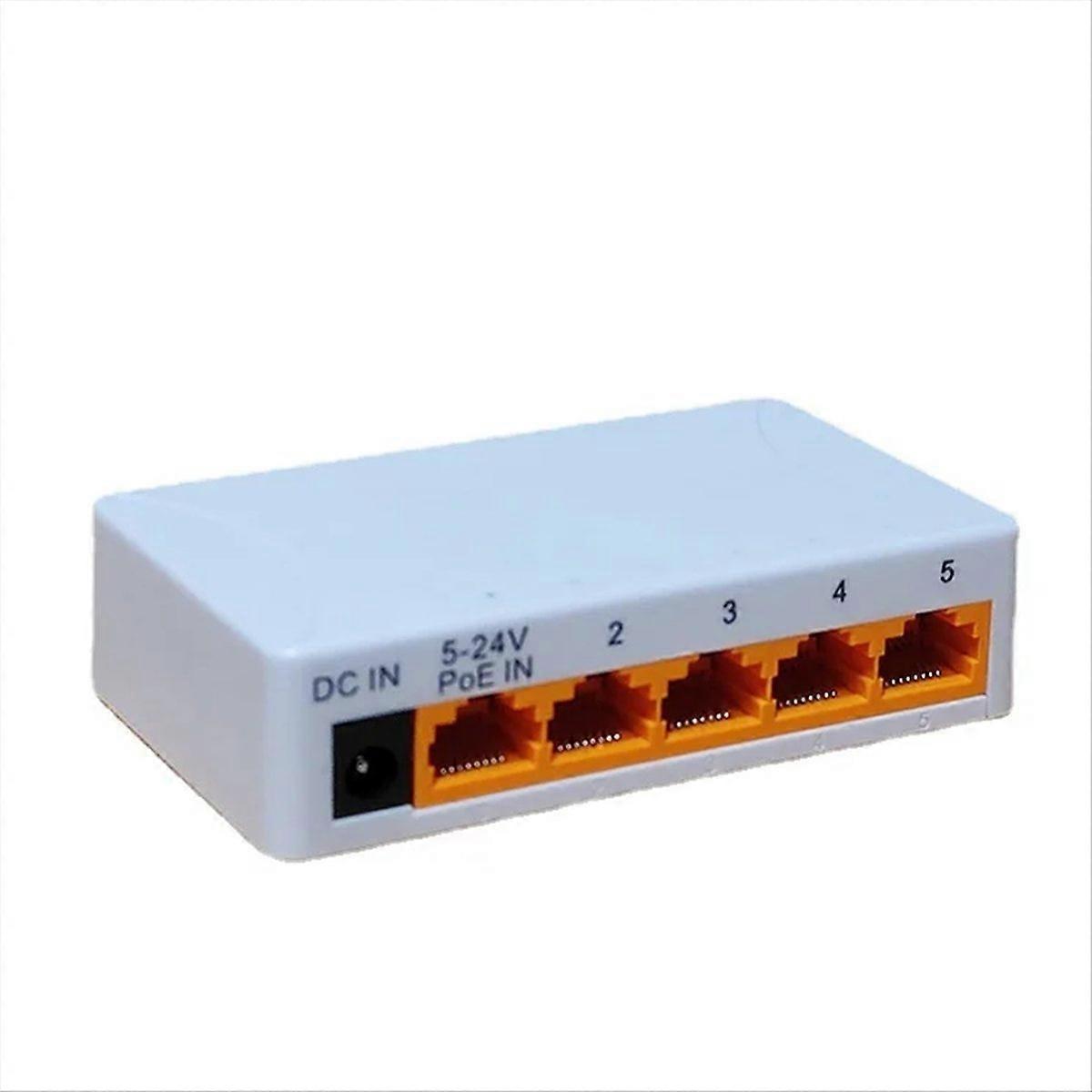 5 Port 100Mbps POE Extender Network Switch Repeater