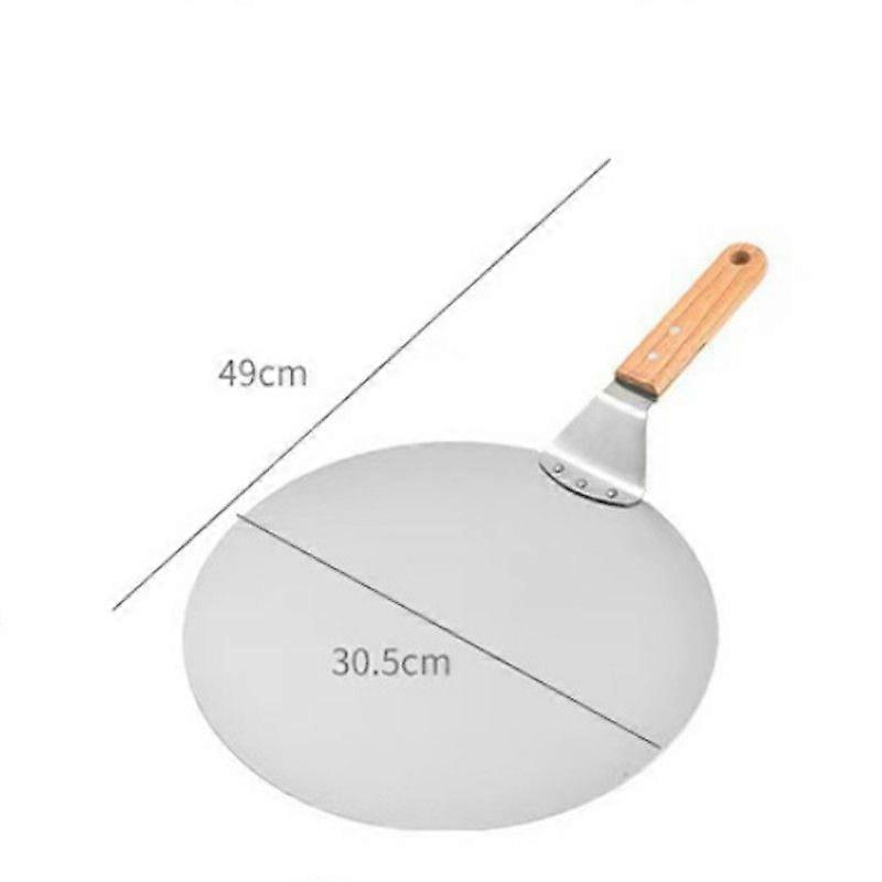 Pizzaschieber aus Edelstahl mit festem Griff