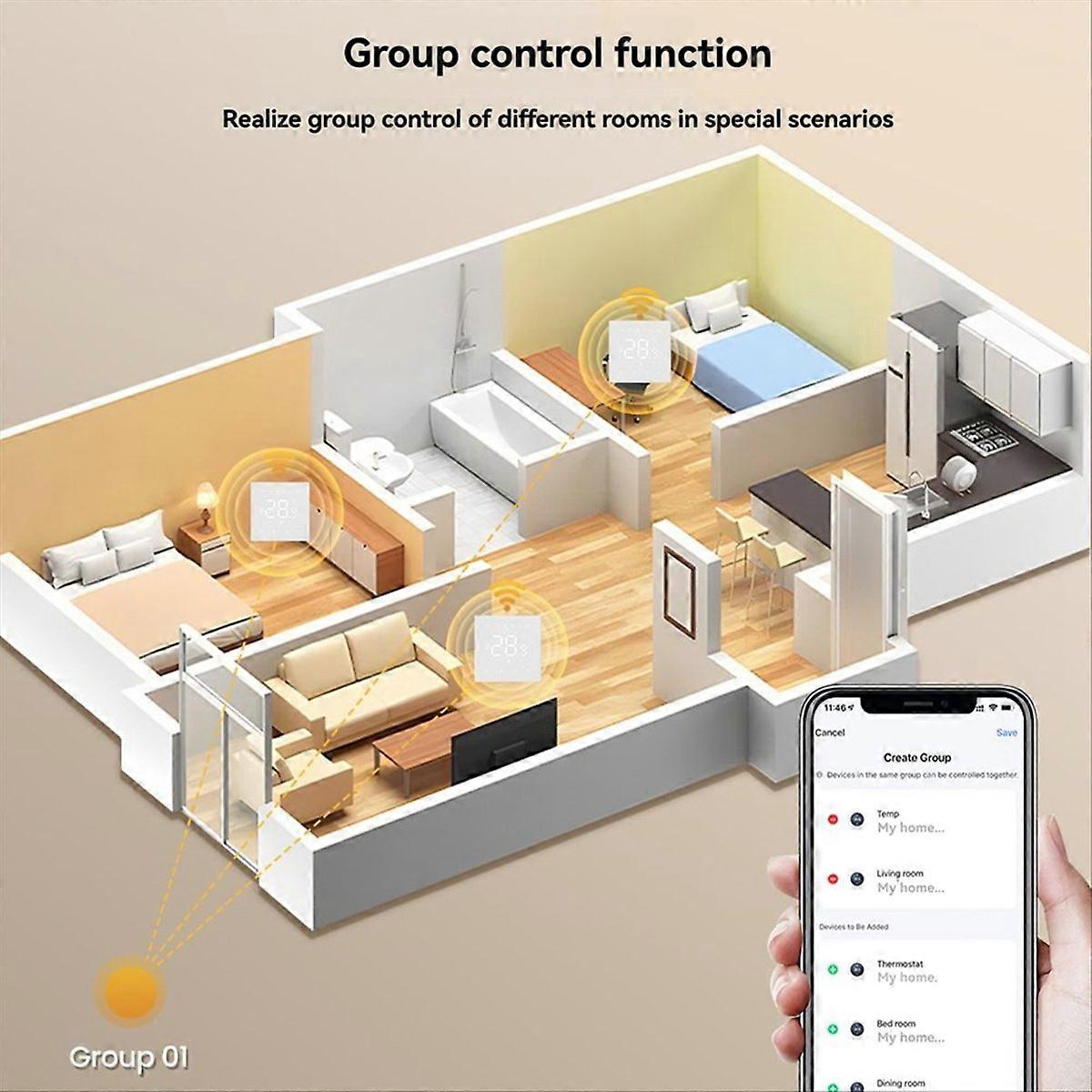 Tuya WiFi Smart Temperature Controller 100-240V 16A A