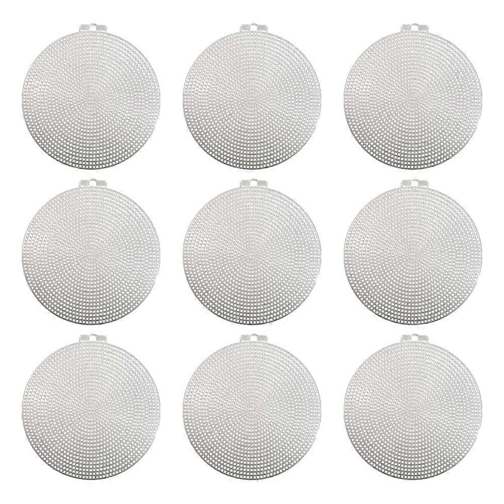 DIY Crafts Plastic Canvas Round Shape for Handmade Use 12Pcs Plastic Mesh Board
